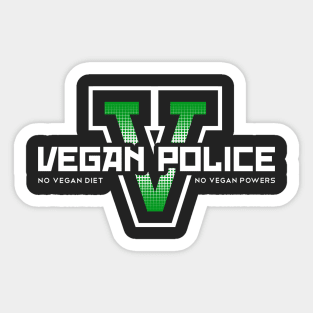 Vegan Police Sticker